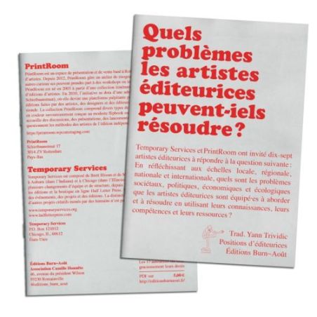 Quels problèmes les artistes éditeurices peuvent-iels résoudre ?