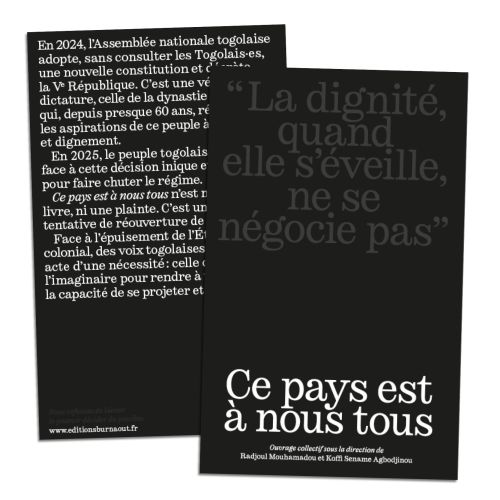 Ce pays est à nous tous, «...